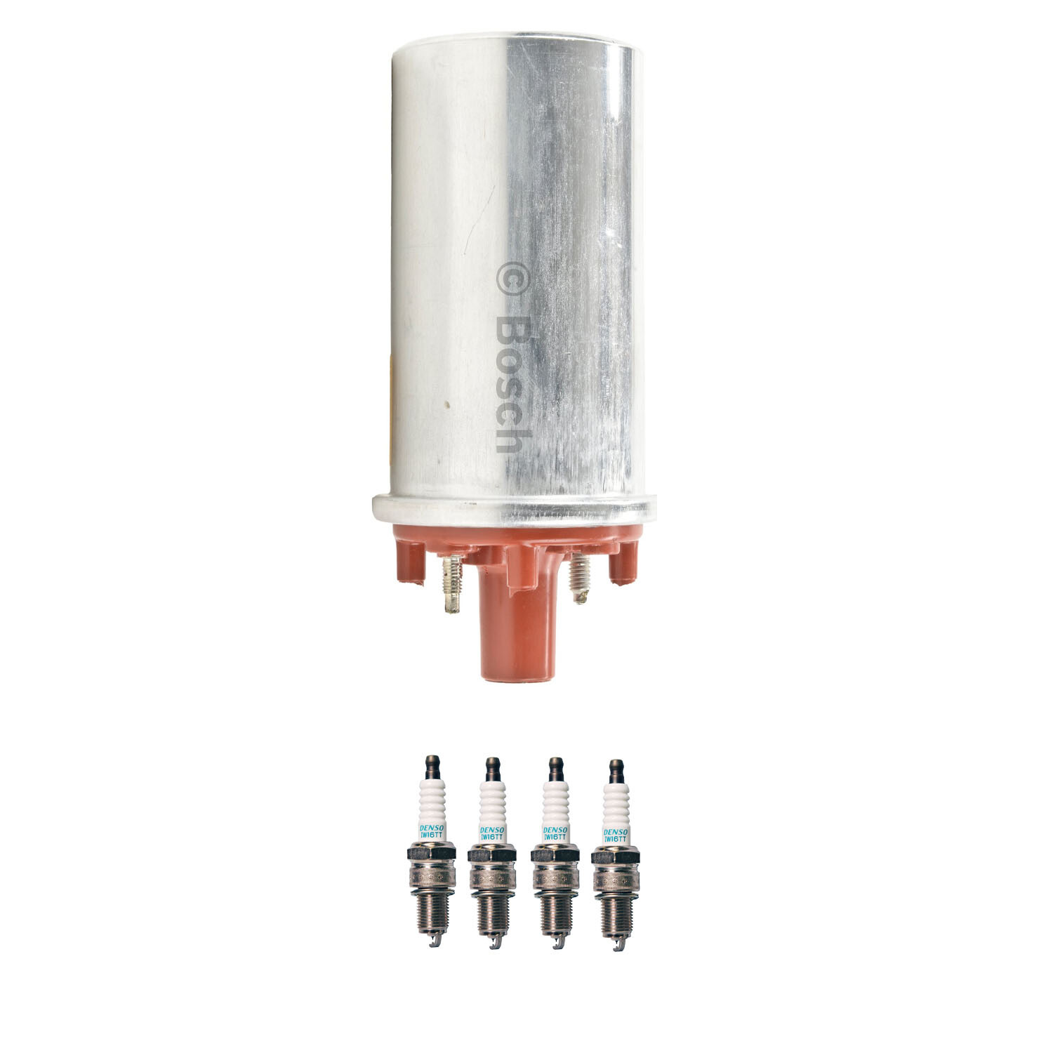 Bosch Ignition Coil Denso 4 Iridium TT Spark Plug Kit For Porsche 944 2.5 L4