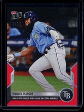 2022 Topps Now #41 Manuel Margot Red Parallel Card #d /10