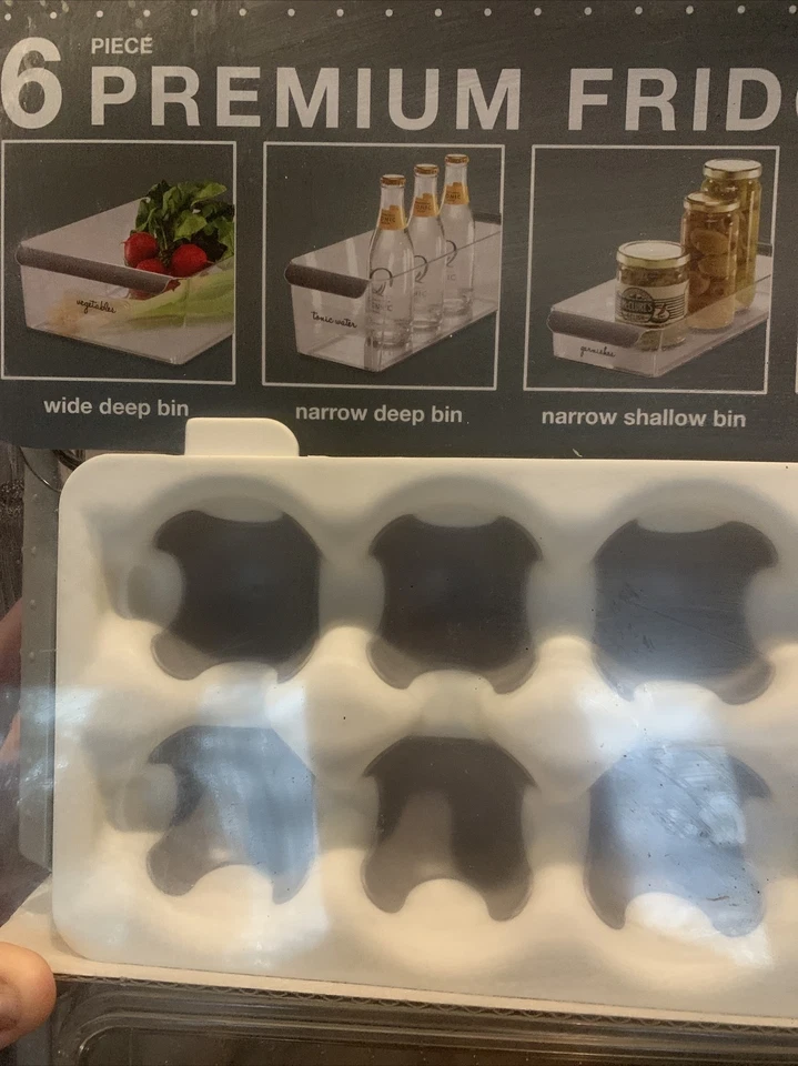 Conjunto de armazenamento de geladeira Made Mart 6 peças premium. Novo na caixa - Imagem 3 de 4