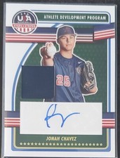 Jonah Chavez 2023 Panini Stars & Stripes Athlete Development Auto #ADPS-JC