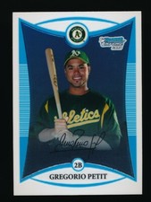 2008 Bowman Chrome Prospects #BCP9 Gregorio Petit Oakland Athletics