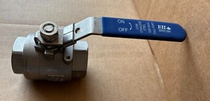 BOSHART INDUSTRIES SSBV1000-15, 1-1/2" 316SS BALL VALVE
