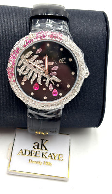 Adee Kaye AK2118-LBK Women's Watch Analog Pink/Clear
