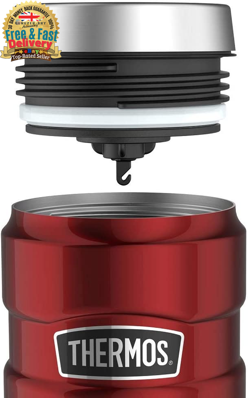 Thermos 101535 Stainless King Travel Tumbler, Red, 470 ml, 1 Count