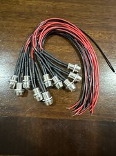 10 Super Bright BBT 12 VDC Mixed Colors LED Indicator Lights in Stainless Bezels