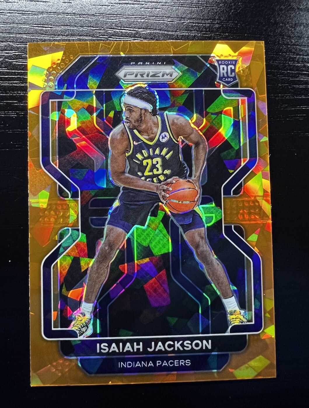 2021-22 Panini Prizm Prizms Orange Ice #309 Isaiah Jackson RC Indiana Pacers