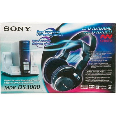 Sony Mdr Ds3000 Wireless 3d Dts Thx Dolby Surround Headband Headphones Ebay