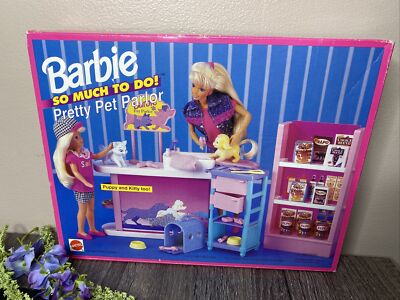 Barbie So Much To Do ~ Pretty Pet Parlor Set 1995 Mattel ~ NEW Sealed 67154