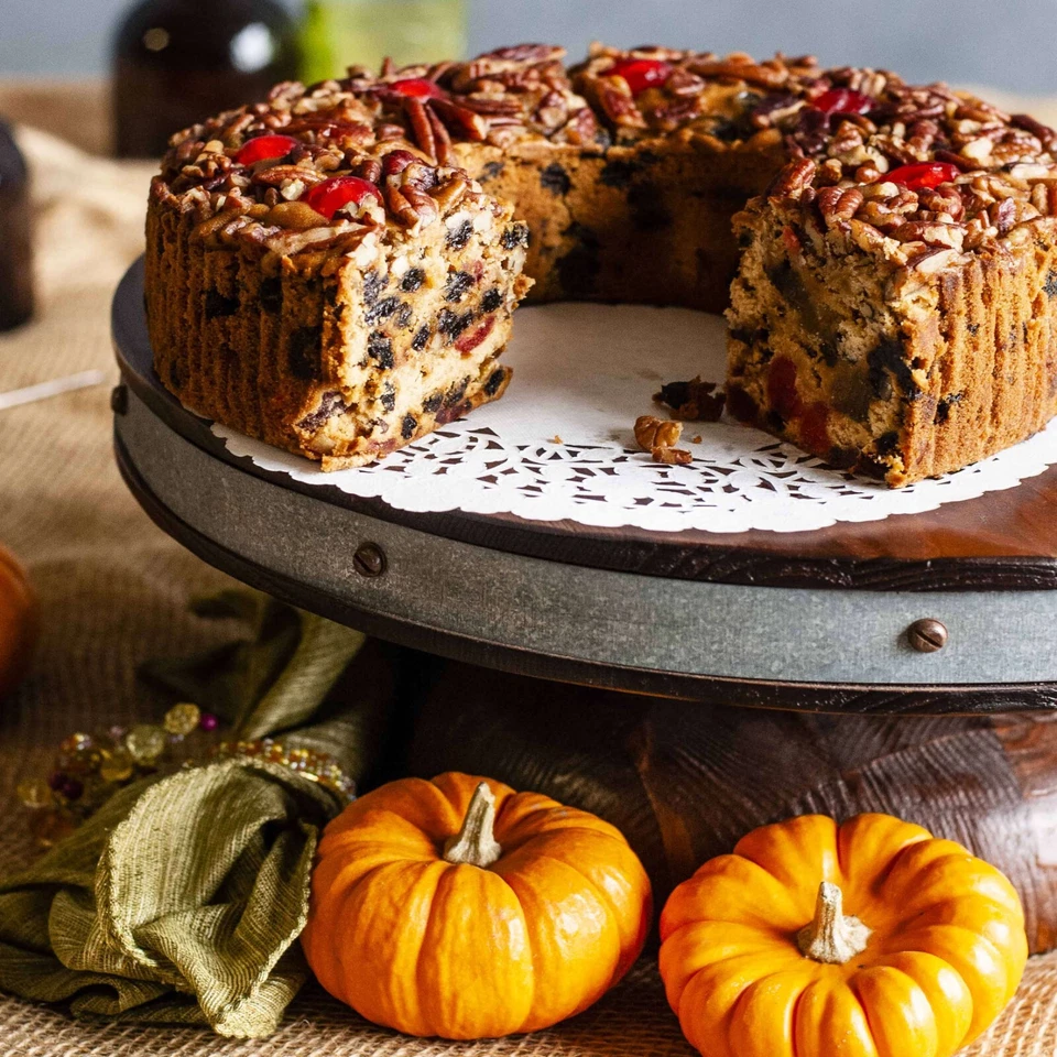 Jane Parker Classic Light Fruit Cake 5 Lb Holiday Tin FRESH FREE SHIPPING! - Image 2 of 4