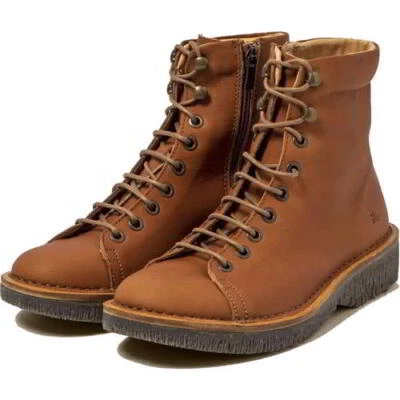 El Naturalista N5572 Womens Ladies Tan Brown Lace Up Zip Ankle Boots Size 4-9 - Image 1 of 4