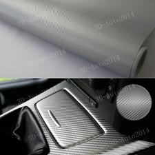 5ft X 6ft Dark Gray 3d Carbon Fiber Vinyl Film Wrap Bubble Free Channel 60x72