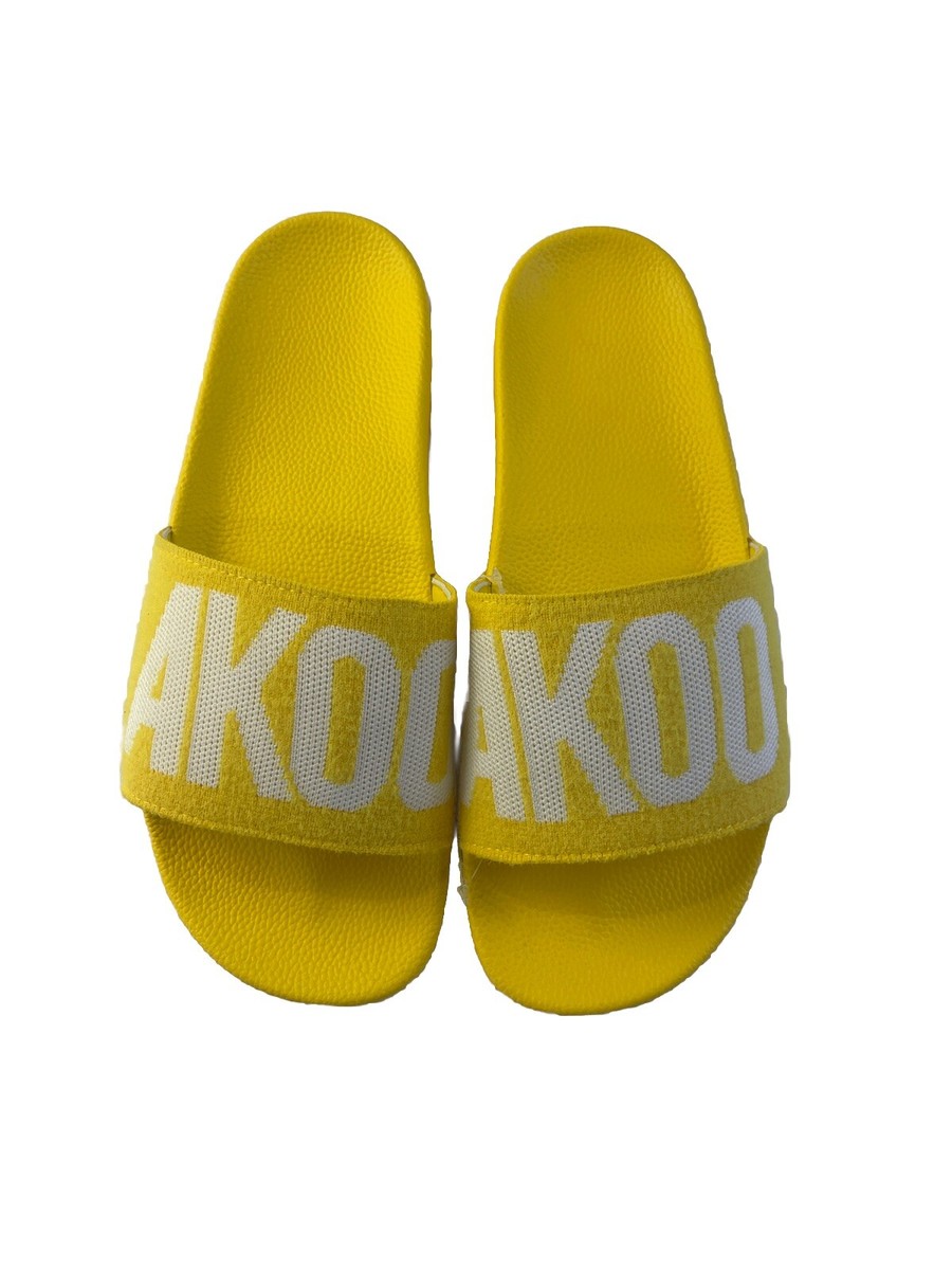 Mens 100% Authentic Akoo Slides Size US 10 & Color Yellow | eBay