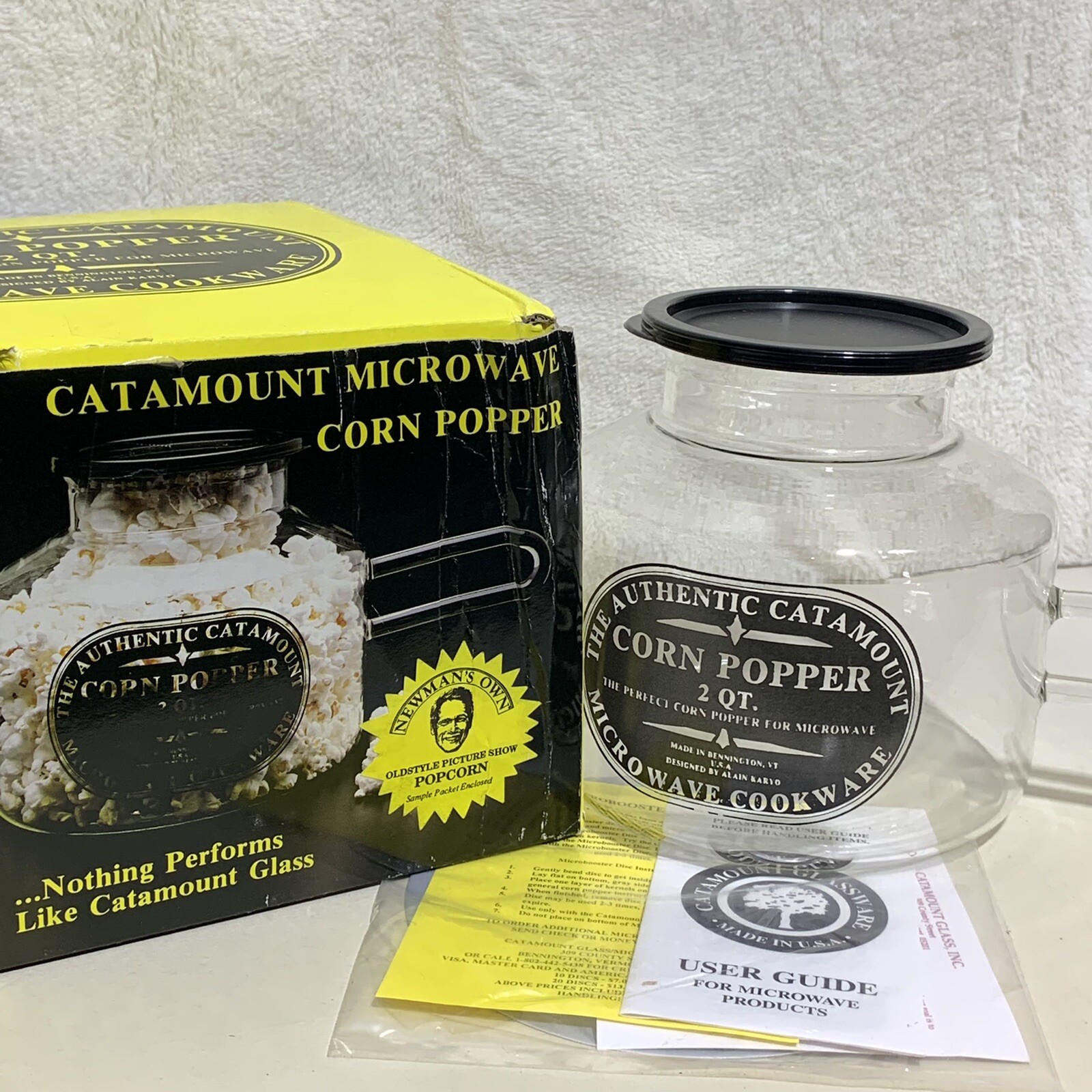 the authentic catamount microwave corn popper