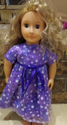 our generation purple dress Our Generation Veronika 18 Fashion Doll with Blue/Purple Hair