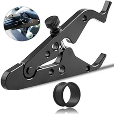 Motorcycle Throttle Lock Cruise Control Grip Lock Clamp with Silicone Ring