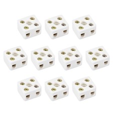 10 PCS 21.5x19.5x14.2mm 2 Way Ceramics Terminal Blocks
