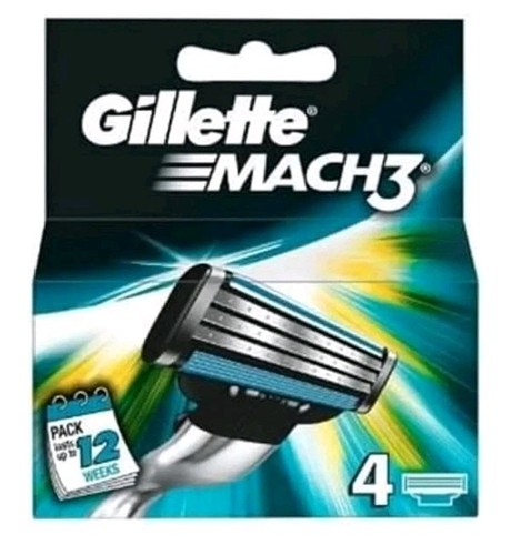 Gillette Mark3 Men’s Razor blade Refillables 4 Ct