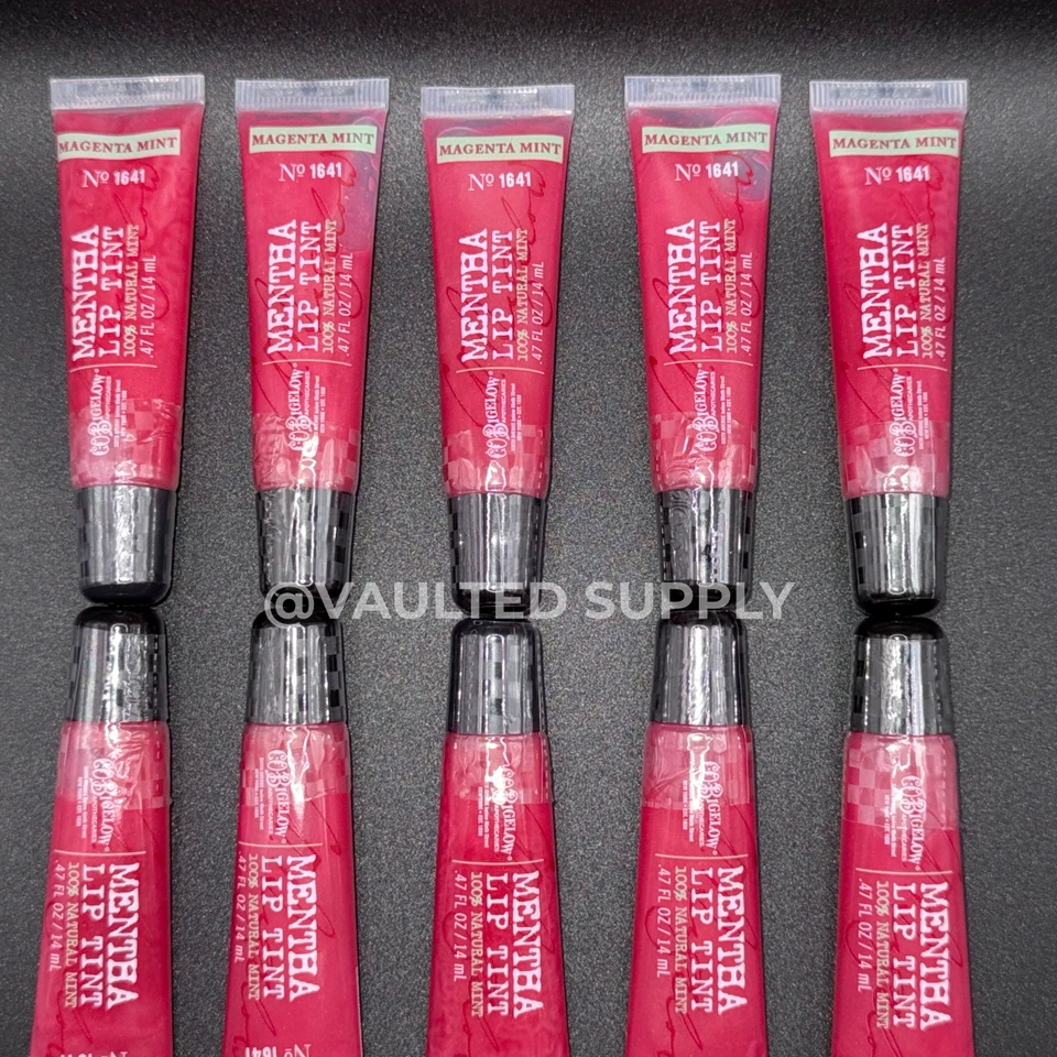 10 BATH & BODY WORKS LIPLICIOUS CO BIGELOW MAGENTA MINT MENTHA LIP TINT GLOSS - Image 3 of 4
