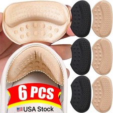 6x Heel Grips Liner Cushions Inserts for Loose Shoes Heel Pads  Metatarsal Pads