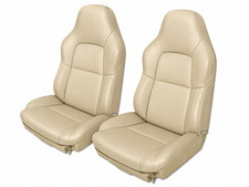 For 94-96 Chevy Corvette C4 Standard S.leather Custom Fit Pair Seat Covers Beige