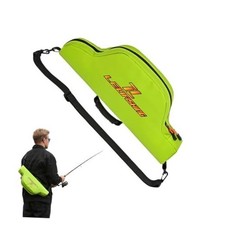 Portable Folding Water-Resistant Fishing Pole Bag 45cm/17.7in 45CM/17.7" Green