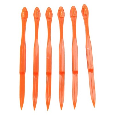 6PCS Easy Orange Citrus Peeler in Bright Orange Color Kitchen Tool O3Y11234