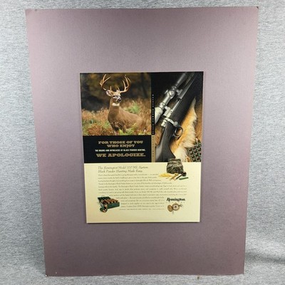 Original Remington Advertising Rifle Boards Madison NC Plant 20x15 Model 700 ML