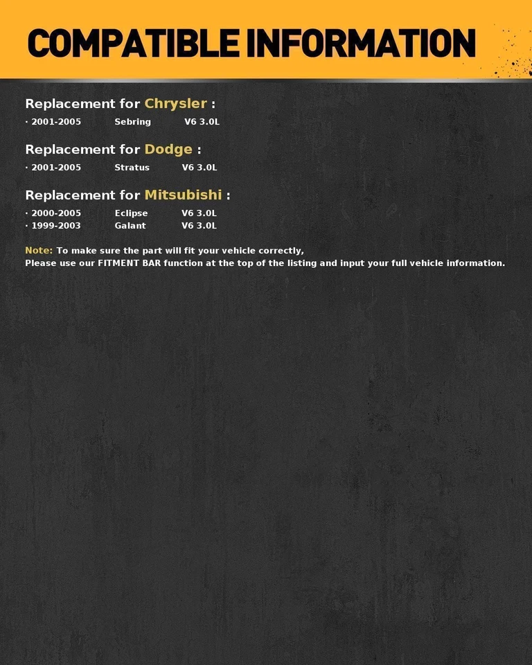 Starter For Dodge Stratus 2001-2005 V6 3.0L Mitsubishi Galant 1999-2003 V6 3.0L — 第 2/4 张图片