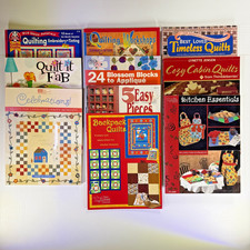 Quilting Quilt Book Magazine Lot Of 10 Ideas Variety Patterns Sewing Appliqu 17