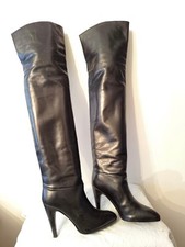 Bottes cuissardes "Noir" - "COLETTE" - T.38,5 ( NEUF)