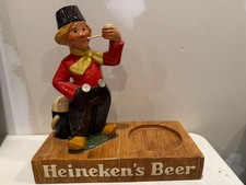 DEFECTIVE VINTAGE HEINEKEN BEER DUTCH BOY CHALKWARE BAR DISPLAY 1962 GEN G3D