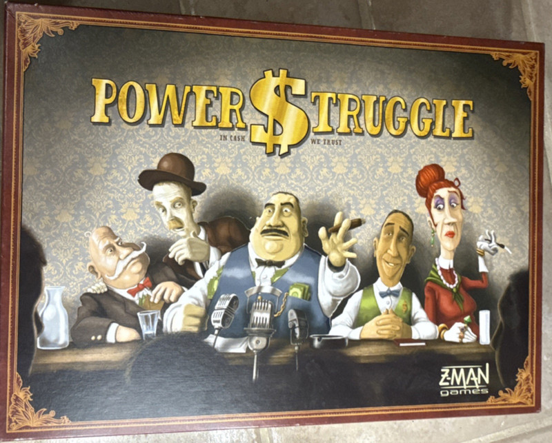 Unpunched Z-Man Games Power Struggle Economic Board Game 2009