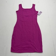 Wild Fable Tank Dress Juniors S Pink Square Neck Bodycon Stretch Mini Casual