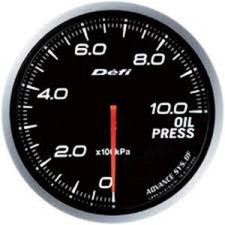 Defi Genuine Oem Advance Bf Oil Pressure Gauge White Df10201