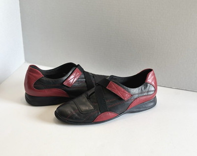 Rene by ARA Womens Black Red Leather Comfort Shoes Size US 8/UK 5.5 Germany Made