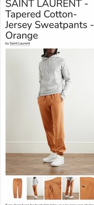 Saint Laurent Men s Fleece Joggers. XL. $1350