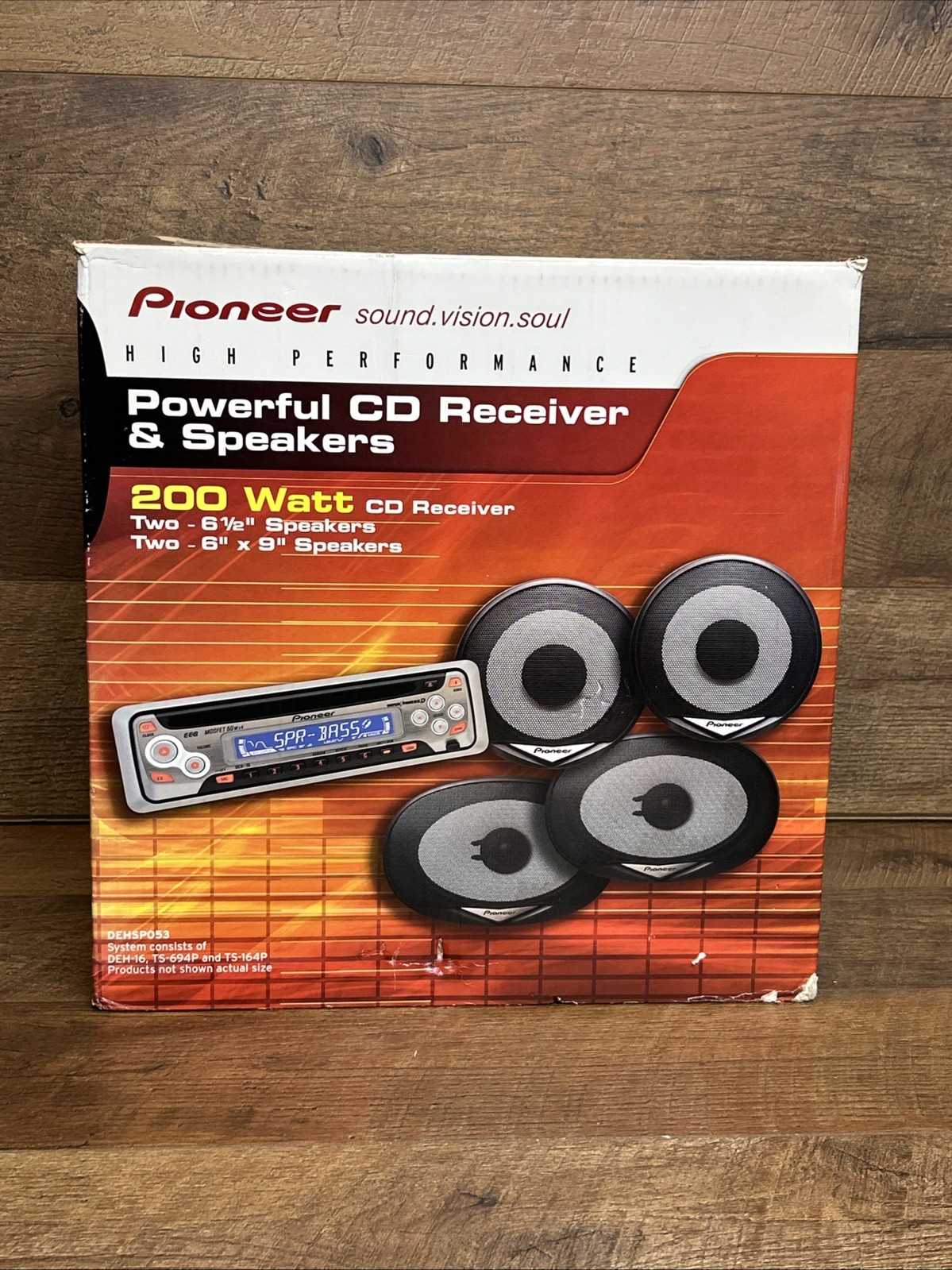 Vintage Pioneer CD Receiver And 4 Speaker Set-DEHSP053-New I
