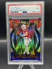 2024 Panini Select - Drake Maye #27 Red & Blue Shock Prizm Rookie (RC) PSA 9