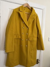 Women’s Trench Longlines Coat Women's Size Xxl Colour Mustard
