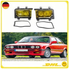 Für BMW 3er E30 (85-93): 2x Links+Rechts Gelb Stoßstange Nebelscheinwerfer
