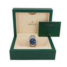 Rolex 126334 Datejust 41 mm Blue Roman Dial Oyster Bracelet Box and Papers 2017