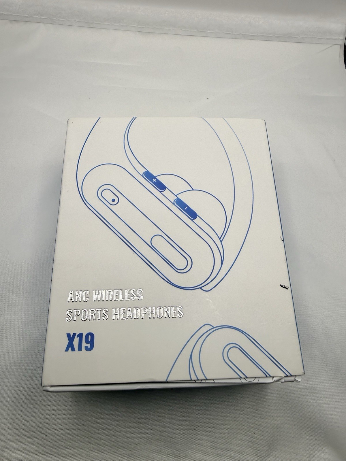 X19 ANC Bluetooth Ear-Hook In-Ear Earbuds, Wireless Charging, Black