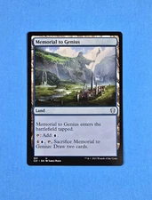 1x Memorial To Genius Commander 2021 C21 Mtg Magic Card Blue Island Land 301