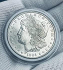 1884-CC Morgan Silver Dollar GEM BU Coin Raw Uncirculated