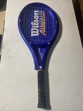 Wilson Graphite Aggressor 95 High Beam Series 4 1/2 L3 Tennis Racquet W/ Cover