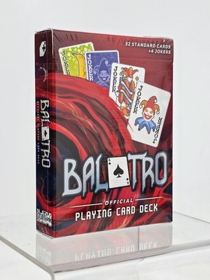 Balatro Official Playing Card Deck 52 Standard + 4 Jokers Blackjack Poker Casino