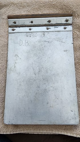 Vintage Wilson Jones No 41-2 Aluminum Clipboard Pad Holder Hinged Industrial