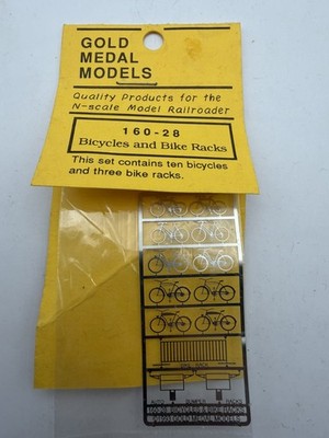 Gold Medal Models 160-26 N Scale Unopened Bicycles and Bike Racks
