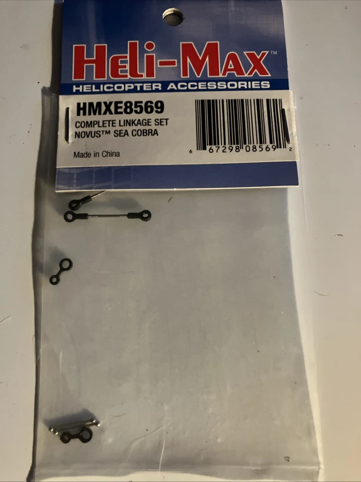 HMXE8569 HELI-MAX COMPLETE LINKAGE SET NOVUS SEA COBRA & HMXE7923 - Image 3 of 4