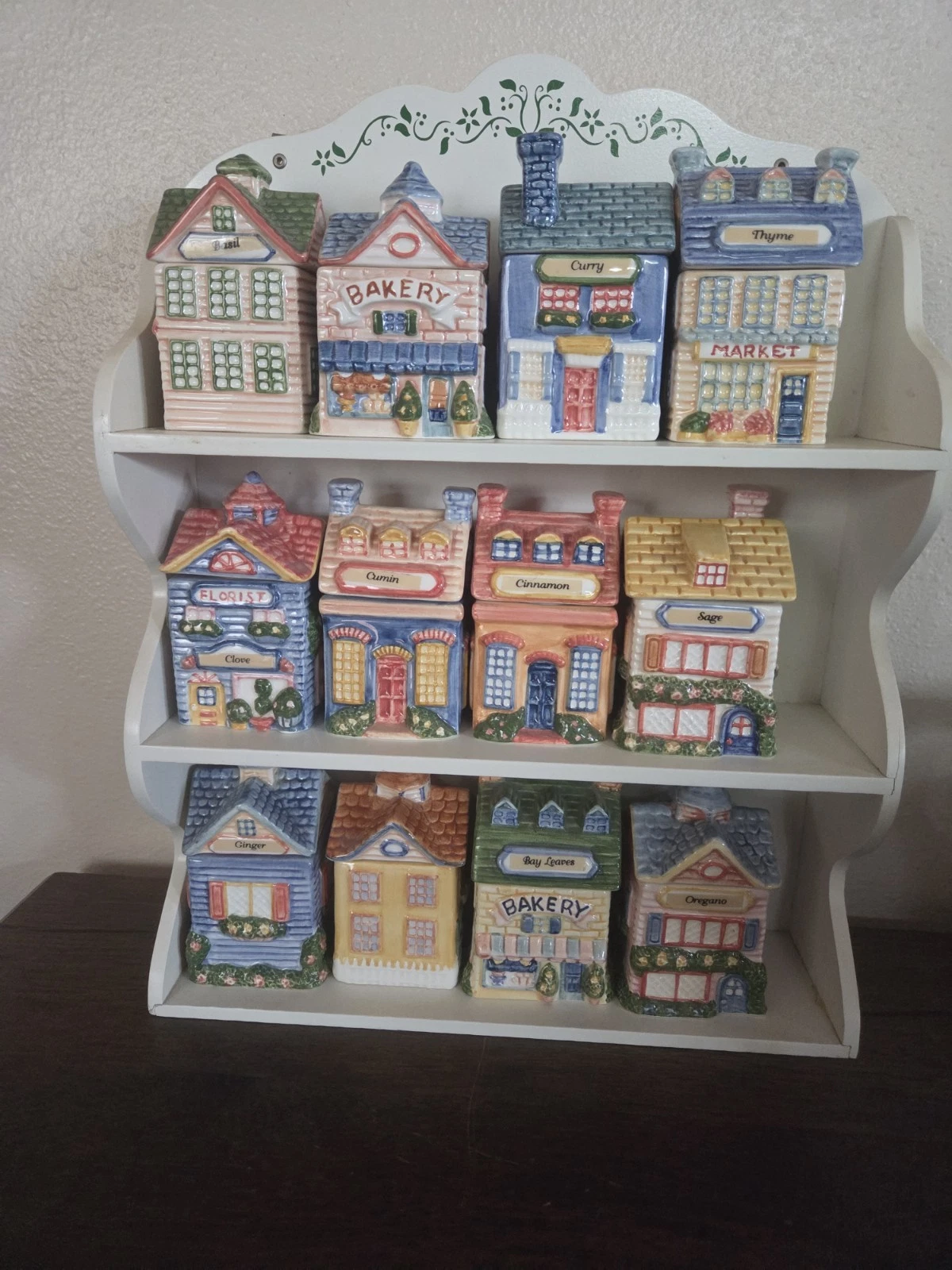 Vintage Avon Cottage Collection Spice Jars Set 12 Piece With Rack Ceramic...
Opens in a new window o